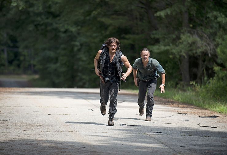 Norman Reedus und Andrew Lincoln, The Walking Dead